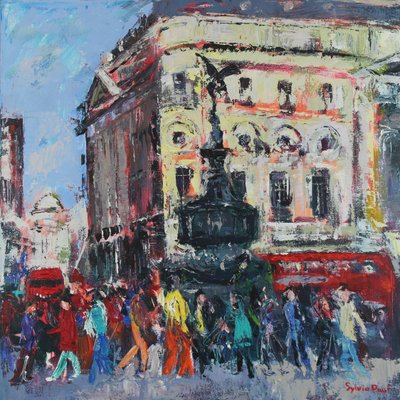 Piccadilly People, 2024 von Sylvia Paul