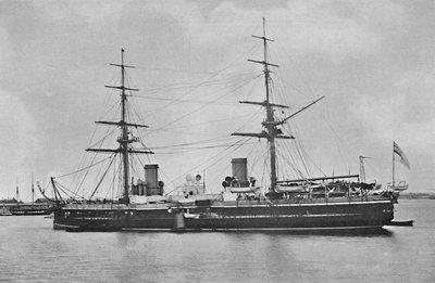 H.M.S. Inflexible im Jahr 1880, um 1880, 1904 von Symonds and Co
