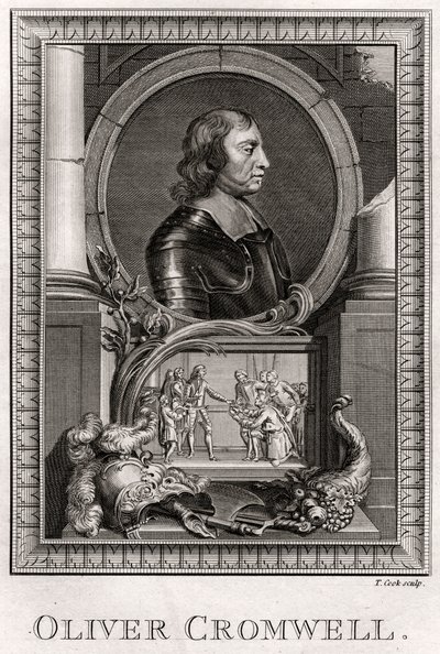Oliver Cromwell, 1775 von T. Cook