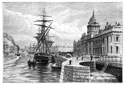 Das Zollhaus, Dublin, Irland, 1900 von T. Hart