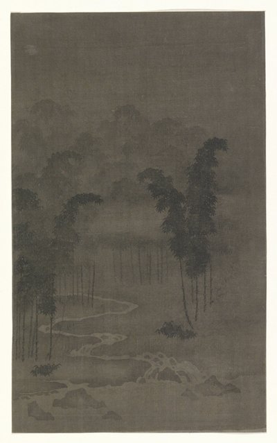Bambuswald bei Nacht von Tan Zhirui (attributed to)