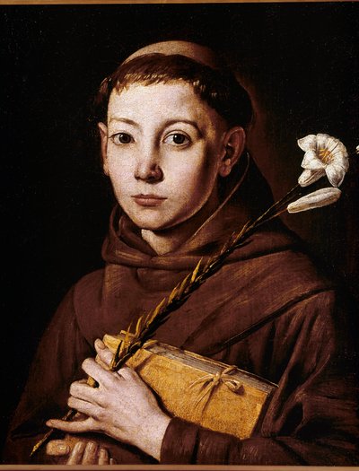 Heiliger Antonius von Padua, ca. 1575-80 von Tanzio da Varallo