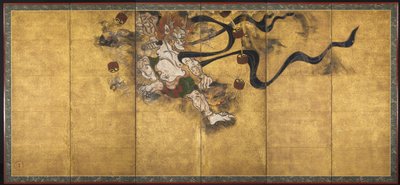 Donnergott Raijin von Tawaraya Sotatsu