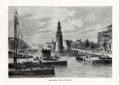 Der Kalkmarkt, Amsterdam, Holland, 1879 von Taylor