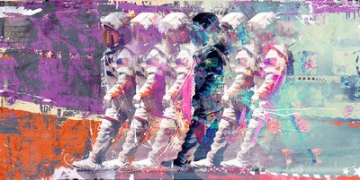 Astronauten-Mondspaziergang, 2014 von Teis Albers
