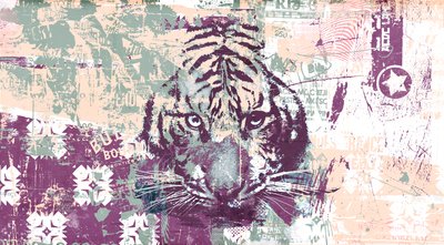 Tigerabstraktion von Teis Albers