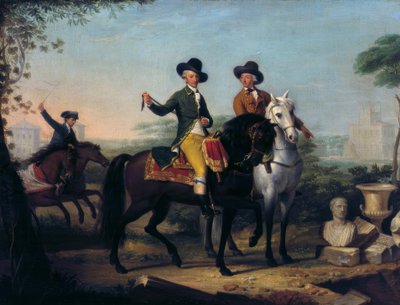 Fürst Sigismondo Chigi besichtigt die Ausgrabungen von Porcigliano von Teodoro Matteini