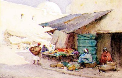 Eine Straßenecke in Kairouan von Terrick Williams
