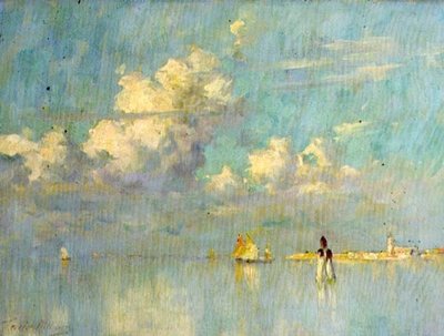 Wolken und stilles Wasser, Venedig von Terrick Williams