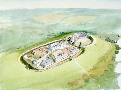 Restormel Castle, 14. Jahrhundert, ca. 1990-2010 von Terry Ball