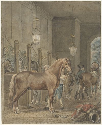 Stallinterieur von Tethart Philip Christian Haag