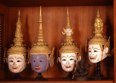 Masken für das Khon-Theater von Thai School