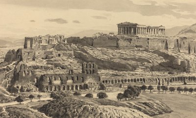 Blick auf die Akropolis von Themistocles von Eckenbrecher