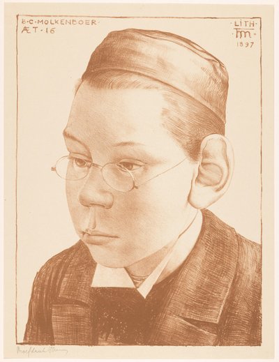 Porträt von Bernard Molkenboer von Theo Molkenboer
