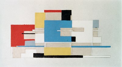 Farbstudie für Architektur von Theo van Doesburg