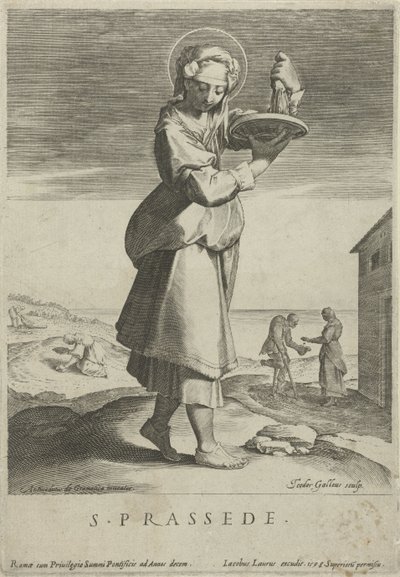 Heilige Praxedis von Theodoor Galle