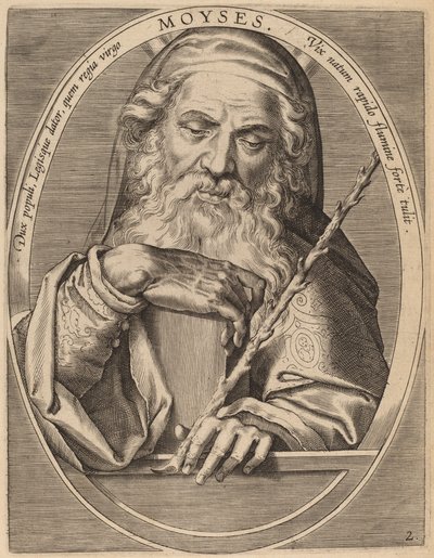 Moses von Theodor Galle after Jan van der Straet