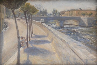 Der Fluss Liri, Italien von Theodor Philipsen