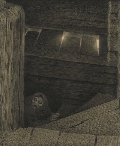 Pesta auf der Treppe von Theodor Kittelsen