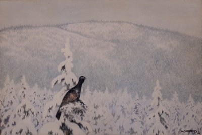 Schneien und Schneien von Theodor Kittelsen