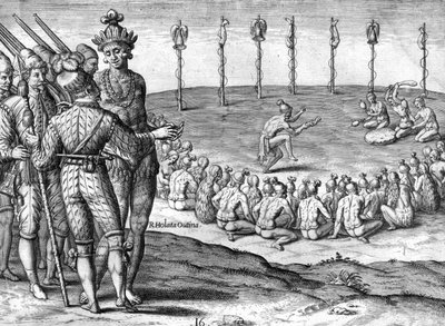 Indischer Häuptling Potano Utina von Theodor de Bry
