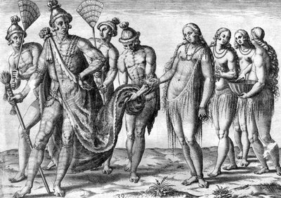 Stamm der Timucua-Indianer von Theodor de Bry