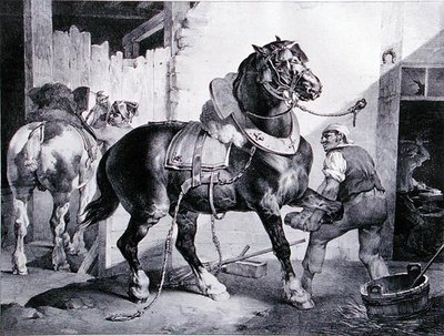 Die Schmiede von Theodore (after) Gericault