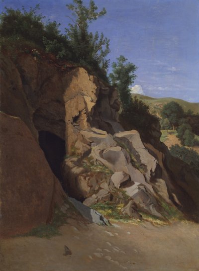 Landschaft mit einer Höhle von Theodore Caruelle d