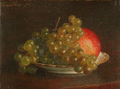 Trauben und ein Apfel von Theodore Fantin Latour