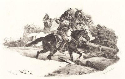 Angreifende Kürassiere von Theodore Gericault