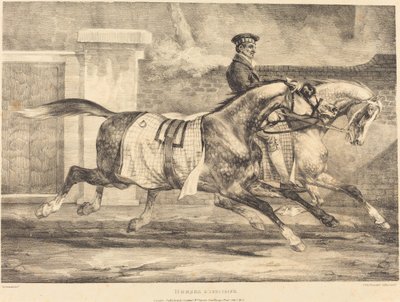 Pferde beim Training von Theodore Gericault