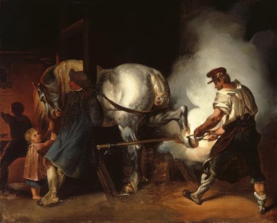 Der Hufschmied von Theodore Gericault
