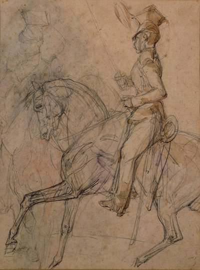 Offizier der polnischen Lanzenreiter von Theodore Gericault