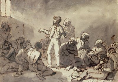 Gefangene in einer Zelle von Theodore Gericault