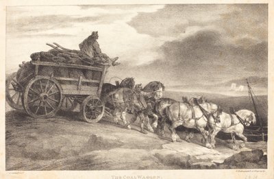 Der Kohlenwagen von Theodore Gericault