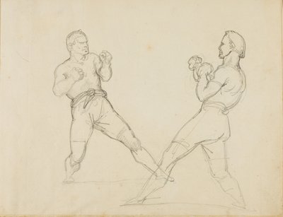 Zwei Boxer beim Sparring von Theodore Gericault