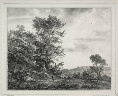 Landschaft mit Figuren von Theodore Gudin