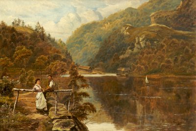 Der Bootssteg, Loch Katrine von Theodore Hines