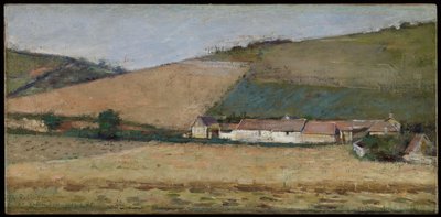 Ein Bauernhof in den Hügeln, Giverny, ca. 1887 von Theodore Robinson