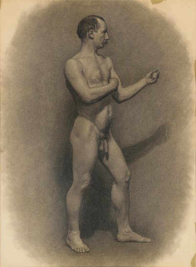 Studie der männlichen Figur, 1875 von Theodore Robinson