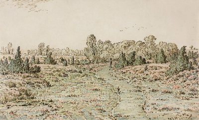 Fußweg in den Barbizonnières, 1864 von Pierre Etienne Theodore Rousseau