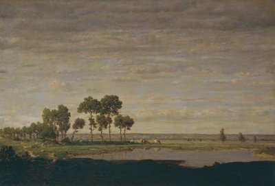 Frühling, Teich von Theodore Rousseau