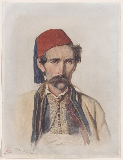 Schnurrbärtiger Slawe in Belgrad von Theodore Valerio