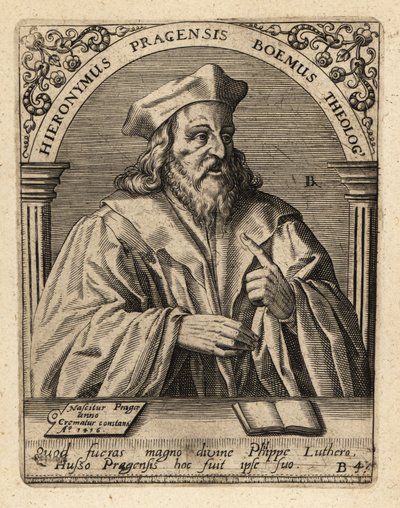 Hieronymus von Prag von Theodore de Bry