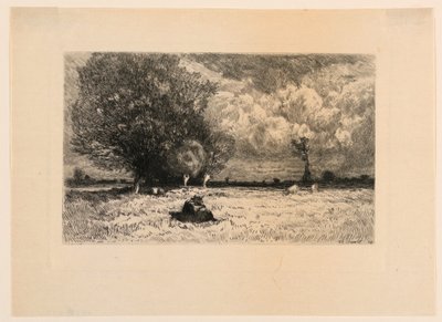 Les Bord du Loing von Theophile Narcisse Chauvel
