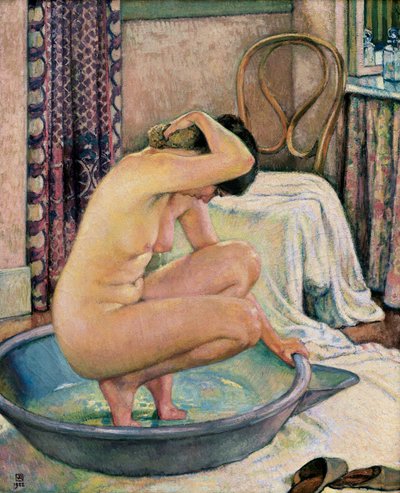Akt in einem Becken von Théo van Rysselberghe