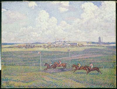 Die Rennbahn in Boulogne-sur-Mer von Théo van Rysselberghe