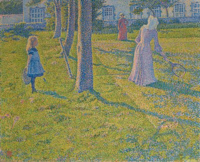 Das Tennisspiel, 1889 von Théo van Rysselberghe