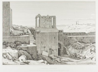 Die Akropolis von Athen von Théodore Caruelle d
