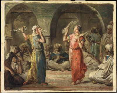 Algerische Tänzer. Der Taschentuchtanz von Théodore Chassériau